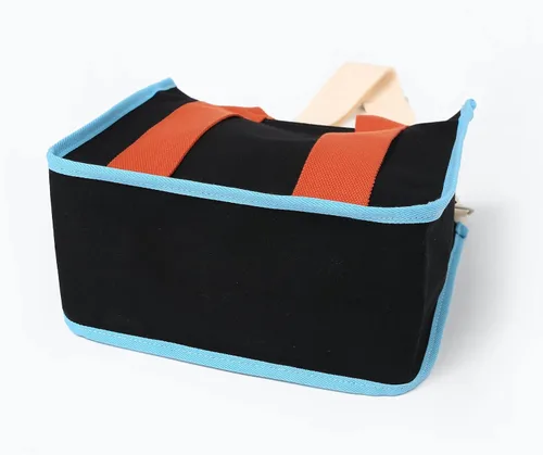 Vista 7 de Jeelow Bolso de lona para el hombro bolso cruzado para hombres y mujeres con cremallera y bolsillos