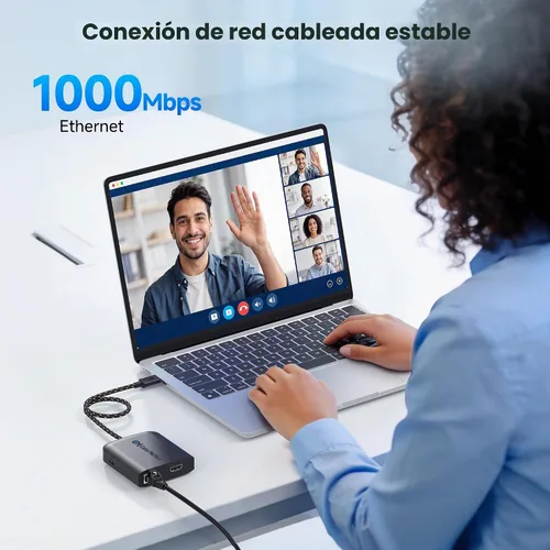 Vista 6 de Cable Matters Hub USB C HDMI 2.1, video 8K, Gigabit Ethernet