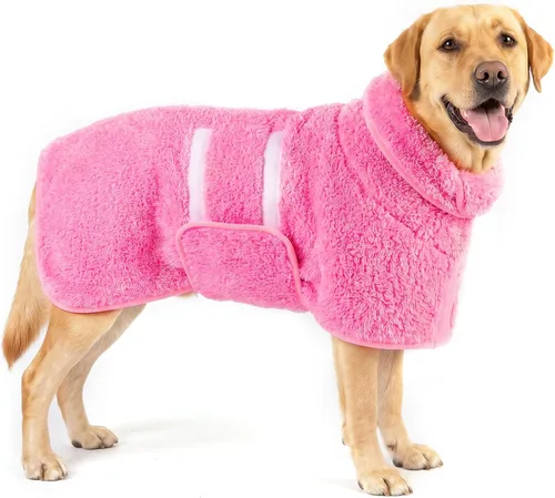 Vista 41 de Bienbee Albornoz para perro, súper absorbente para perros pequeños a Negro
