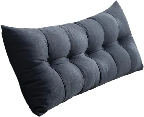 Vista 10 de Cojín de respaldo grande para cabecero, soporte de espalda para sentarse en la cama, almohada de noche, almohada de lectura, cabecera de cama, Marrón