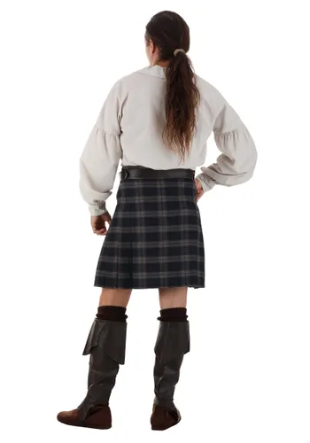 Vista 2 de Disfraz de Highlands Escocesas para Hombre Multicolor