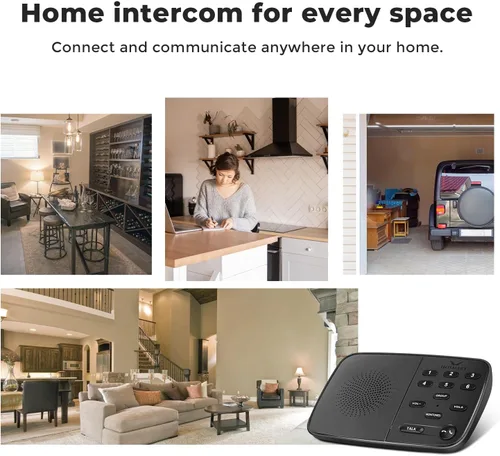 Vista 3 de Hosmart UltraSpeak Intercomunicadores inalámbricos para el hogar, sistema de intercomunicación inalámbrico dúplex completo para uso doméstico
