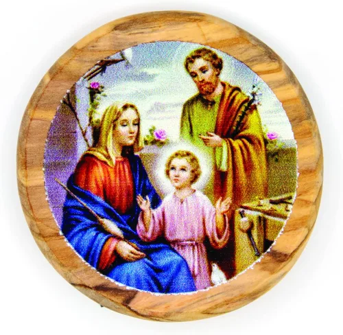 Vista 16 de Arcángel San Miguel, icono católico imán para nevera, madera de olivo, religiosa inspiradora religiosa, imanes de fe de Israel, hogar, cocina