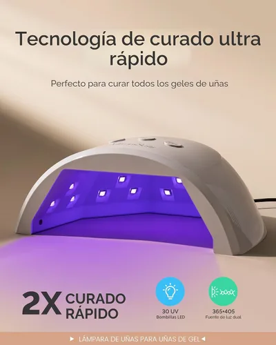 Vista 3 de MelodySusie - Lámpara UV P-Plus30F para esmalte de uñas de gel de secado rápido