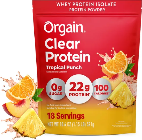 Vista 9 de Orgain Clear Whey Isolate 0.78 oz Proteína en polvo, sandía, 18 porciones
