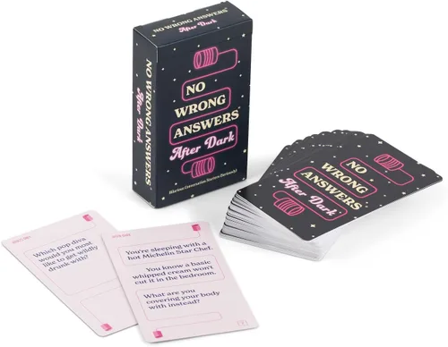 Vista 2 de No Wrong Answers After Dark - Divertido juego de cartas, iniciador de conversación, actividad divertida para amigos, juego o cita nocturna, viajes