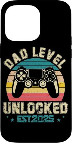 Vista 21 de iPhone XR Dad Level Unlocked EST.2025 Retro Style Case