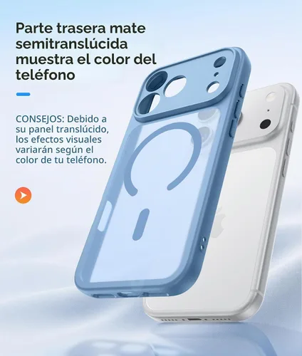 Vista 5 de FNTCASE - Funda para teléfono 18 Pro, funda para teléfono 17 Pro, compatible con Magsafe