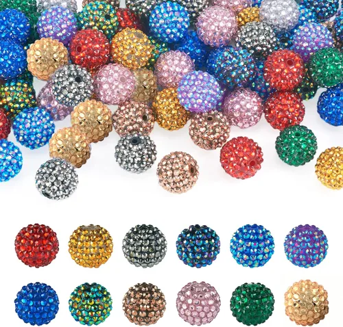 Vista 28 de Craftdady - 500 piezas de cuentas de vidrio redondas de 4 mm esmeriladas transparentes con cristal mate. Cuentas de vidrio esféricas pequeñas y 20