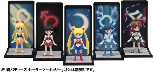 Vista 6 de Bandai Tamashii Nations Buddies Mercury "Sailor Moon" figura de acción, multicolor (BAN92039)