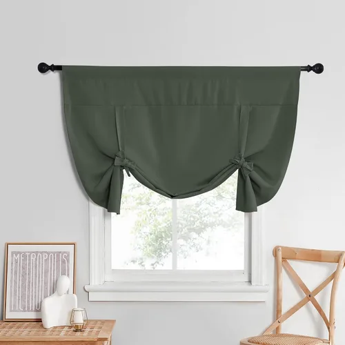 Vista 45 de NICETOWN Cortina Opaca con Aislamiento Térmico – Persiana Enrollable para Ventana de Bebé para Dormitorio/Acción de Gracias
