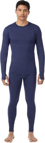 Vista 11 de Cuddl Duds Conjunto de Camiseta y Leggings de Ropa Interior Térmica para Hombres - Calzoncillos Largos Gruesos con Forro de Vellón - Capa Base