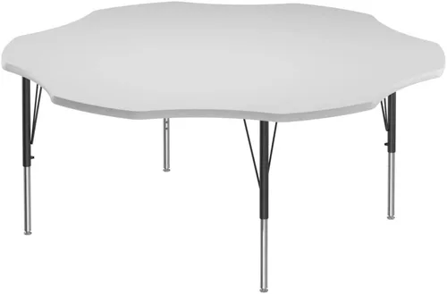 Vista 72 de Correll - Mesa rectangular de 24 x 36 pulgadas, mesa de actividades superior de borrado en seco, altura ajustable (19 a 29), laminado de alta