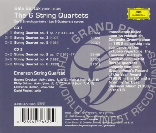 Vista 2 de Bartok The 6 String Quartets