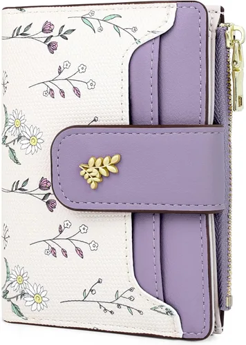 Vista 16 de Farcauo Cartera para Mujer delgada con Flores Kawaii, Carteras para Mujeres, Cartera Linda y delgada para Mujeres, Contemporáneo