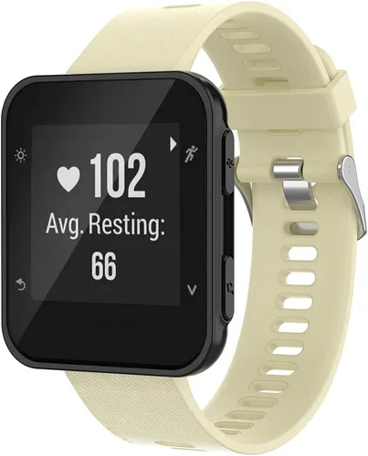 Vista 2 de Compatible con la correa Garmin Forerunner 35, bandas de repuesto de silicona Solf para reloj Garmin Forerunner 35