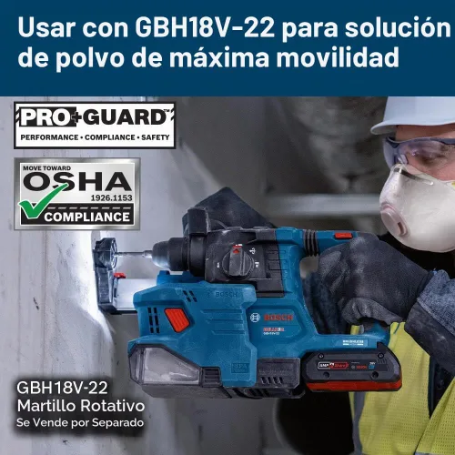 Vista 4 de BOSCH GDE18V-12N SDS-plus® 1/2" Accesorio de recolección de polvo