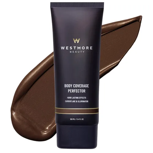 Vista 19 de Westmore Beauty Perfector de cobertura corporal – Maquillaje impermeable para piernas y cuerpo/bronceador para mujeres – El mejor maquillaje