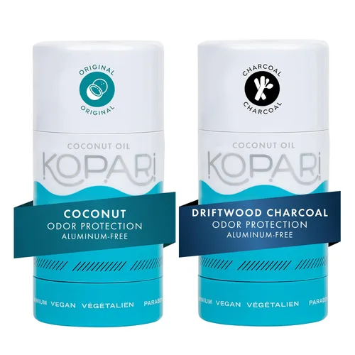 Vista 11 de Kopari - Desodorante de coco sin aluminio, fórmula a base de plantas, sin aluminio, parabenos o bicarbonato de sodio, protección diaria contra