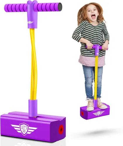 Vista 10 de CUUGO LET'S GO! CG Saltar Promueve Crecer Más Alto - Saltarín de Espuma para Niños, Juguetes para Niños de 3 a 12 Años, Niños Niñas, Juguetes al
