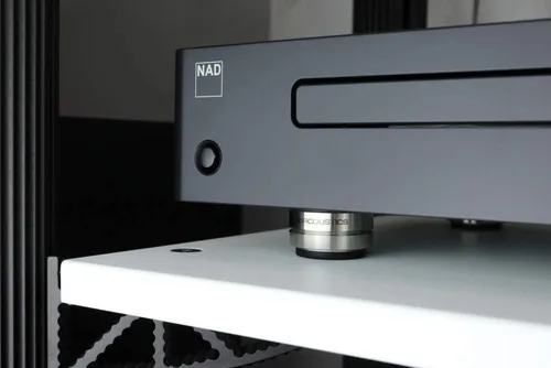 Vista 4 de IsoAcoustics Aisladores de equipos de audio de la serie Orea (grafito - 4 lbs Max/pc)