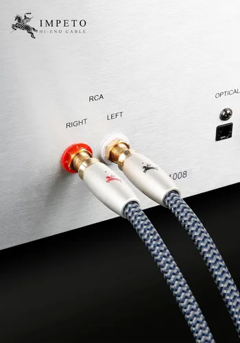 Vista 7 de Cable de audio 2RCA premium, doble macho a macho, 2.5 ft (2.4 pies), chapado en oro de 24 quilates, OFC, para tocadiscos, amplificadores, altavoces