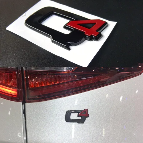 Vista 12 de Giulia - Letra metálica 3D para maletero de Alfa Romeo 2018-2021 2022, calcomanía deportiva para portón trasero, color negro brillante, accesorios