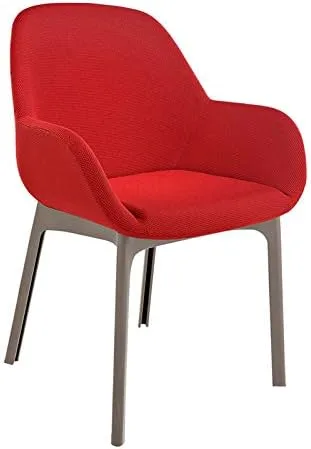 Vista 6 de Kartel SFCH-K4181T-4 - Silla de comedor, color naranja, 21,7 pulgadas de ancho x 20,7 pulgadas de profundidad x 29,1 pulgadas de alto x 29,1