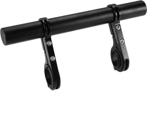 Vista 3 de Extensor de manillar de bicicleta, extensión de manillar doble, soporte de montaje de fibra de carbono con soporte de aleación de aluminio, ahorro