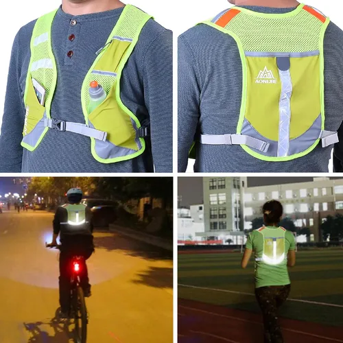 Vista 7 de JEELAD Running Hydration Vest Trail Backpack for Women and Men Jogging Trail Race Marathon Cycling Hiking