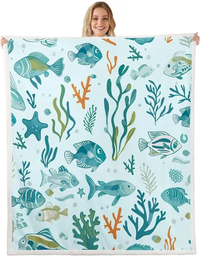 Vista 7 de Erosebridal Rooster Fleece Throw Blanket 40"x50" for Bedroom Living Rooms Sofa Couch,Chicken Farmhouse Sherpa Blanket,Wildflower Fuzzy Plush