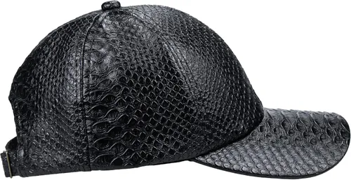 Vista 7 de INOGIH Gorra de béisbol de piel de serpiente unisex informal para papá, ajustable, para mujeres y hombres