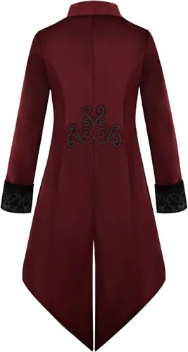 Vista 2 de Disfraz victoriano de lujo para hombre medieval Frock Tailcoat Steampunk