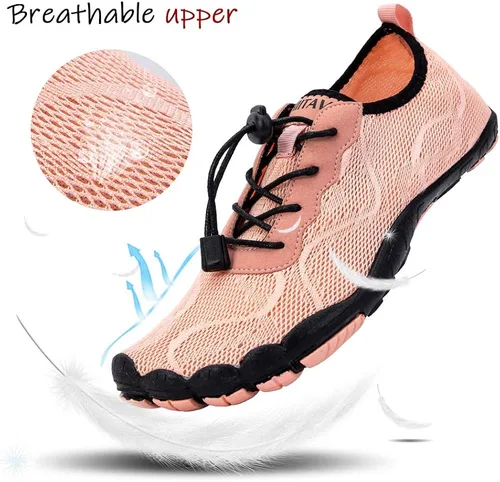 Vista 3 de HIITAVE - Zapatos de agua minimalistas para mujer de secado rápido para hacer natación bucear surfear hacer deportes acuáticos ir a la piscina a