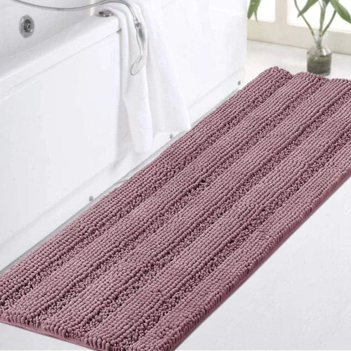 Vista 117 de Turquoize Alfombra de baño de chenilla de lujo para baño, extra absorbente, alfombra de ducha de microfibra antideslizante para baño, alfombra Aqua