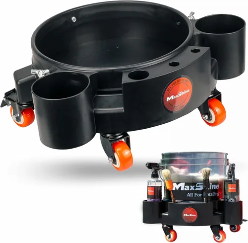 Vista 9 de Maxshine Cubo universal de detalles de 3.5 galones, cubo de lavado de autos para lavado sin arañazos, almacenamiento de garaje y soporte