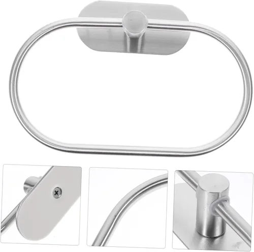 Vista 3 de DOITOOL Toallero de mano de baño Anillo de toalla de acero inoxidable Accesorio de baño para el hogar