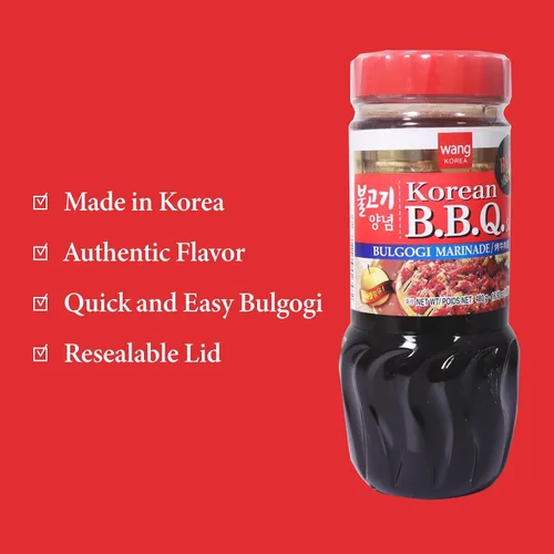 Vista 9 de Wang Salsa Bulgogi – Marinada coreana para Bulgogi de ternera, auténtica salsa coreana Bulgogi, sabor dulce y salado, sin MSG, fabricado en Corea