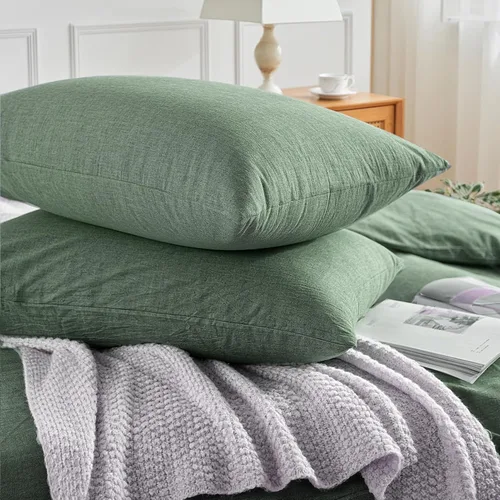 Vista 380 de NEXHOME PRO Funda de edredón Twin XL 100% algodón lavado, transpirable, duradera, texturizada, similar al lino, juego de ropa de cama para el hogar