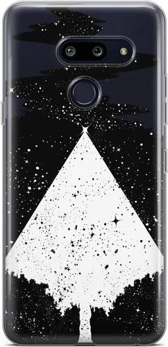 Vista 5 de Mertak Clear Phone Case Compatible with LG Stylo 6 5 4 K61 K51S K41S K30 K20 Q70 Q60 Design Abstract Lightweight TPU Cover Slim Flexible Girls