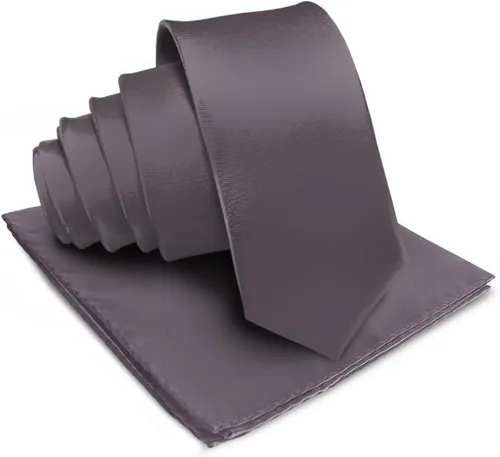Vista 52 de Juego de corbata de satén sólido y pañuelo de bolsillo para hombre, conjunto de corbata a juego para hombre Ámbar