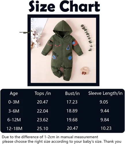 Vista 4 de Singcoco Disfraz de bebé niño y niña, traje de recién nacido, ropa de uniforme