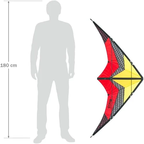 Vista 2 de HQ Kites and Designs 112380 Limbo II Kite, Lava