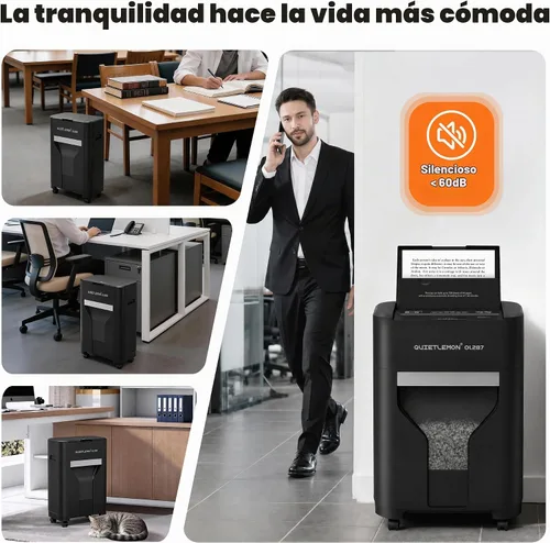 Vista 4 de Trituradora de papel de alimentación automática de 120 hojas