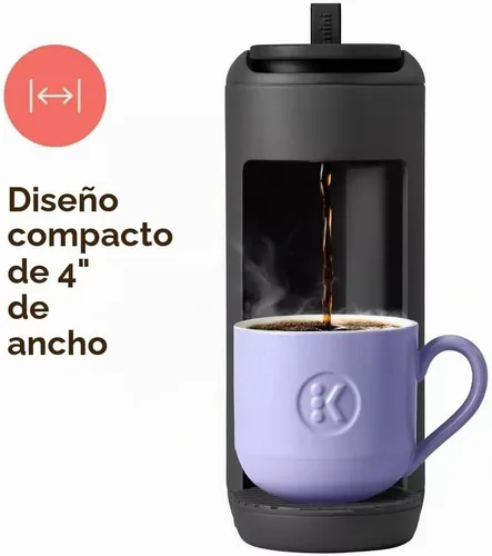 Vista 2 de KeurigK K-Mini Mate - Cafetera de cápsulas KCup de una sola porción - Cafetera compacta de 4 pulgadas de ancho - Depósito de 12 onzas - Compatible