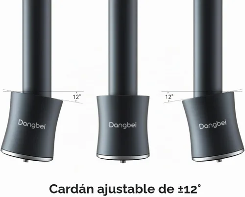 Vista 4 de Dangbei Soporte de techo para proyector, altura ajustable de 3.9-15.7 pulgadas, tornillo de 1/4 pulgadas compatible con DBX3 Pro