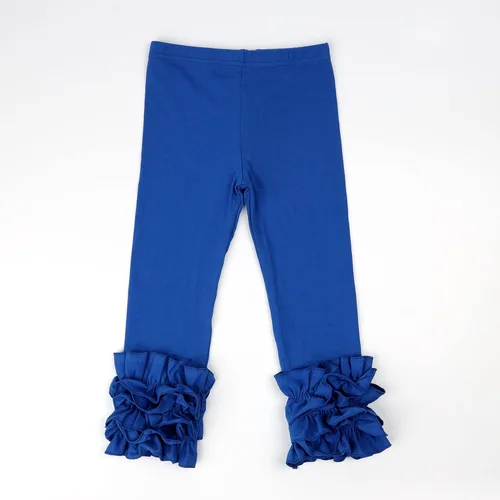 Vista 2 de HOOLCHEAN Leggings de algodón con volantes para bebés y niñas pequeñas