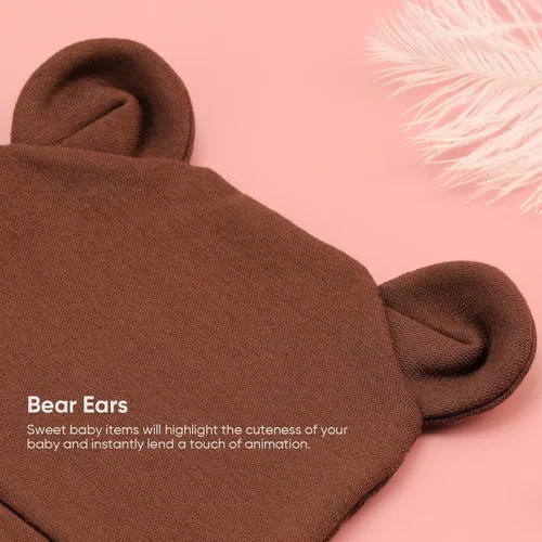 Vista 6 de DRESHOW BQUBO - Gorro unisex para bebé, paquete de 8 unidades, gorro de punto suave y lindo para bebé
