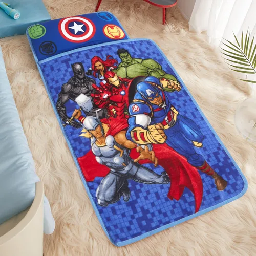 Vista 8 de Tapete acolchado para siesta de felpa súper suave con manta y almohada integradas