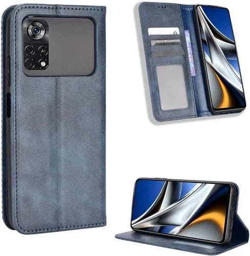 Vista 18 de Funda para BLU Bold N2, funda de piel sintética para BLU Bold N2, funda para BLU Bold N2 5G N0050UU Funda de piel sintética negra Negro